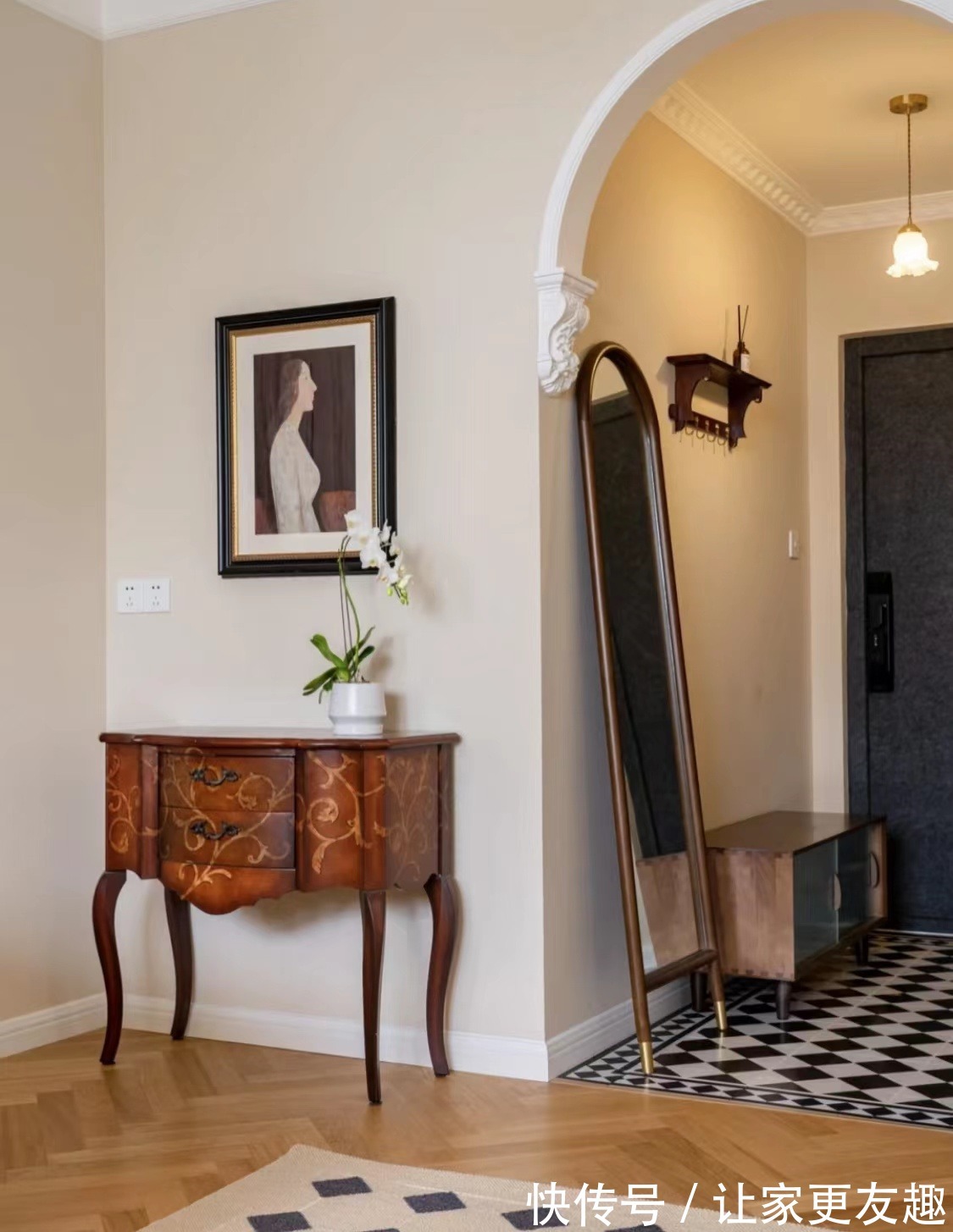 地砖|45平二手房改造,法式风格的新家