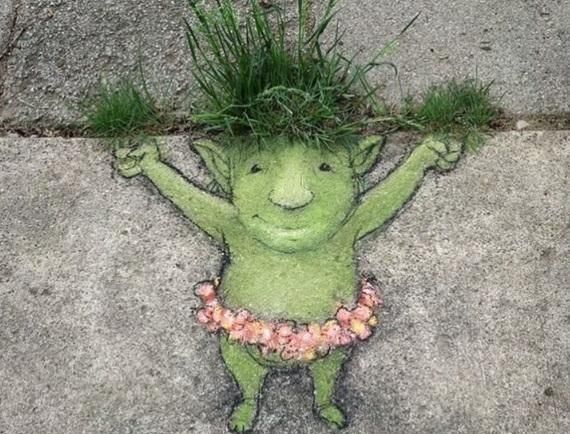 童话世界|可以打100分的街头创意绘画,有趣的生活里全都是童话世界