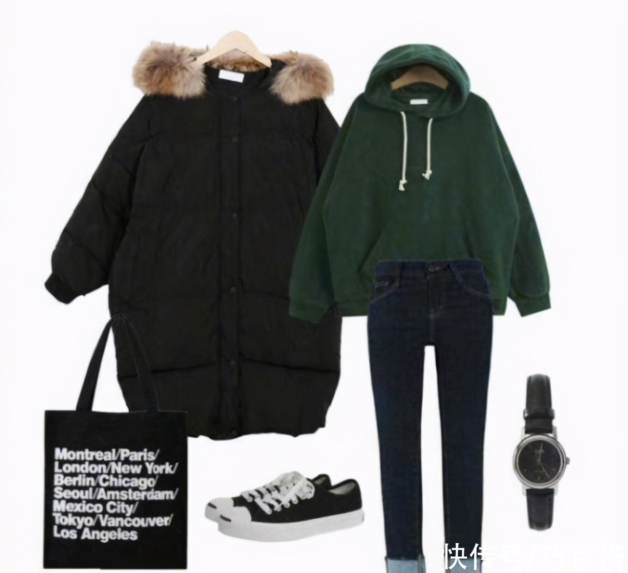  单品|黑色羽绒服的9种搭配！不重样的小心机时尚，冬季穿着显瘦显气质