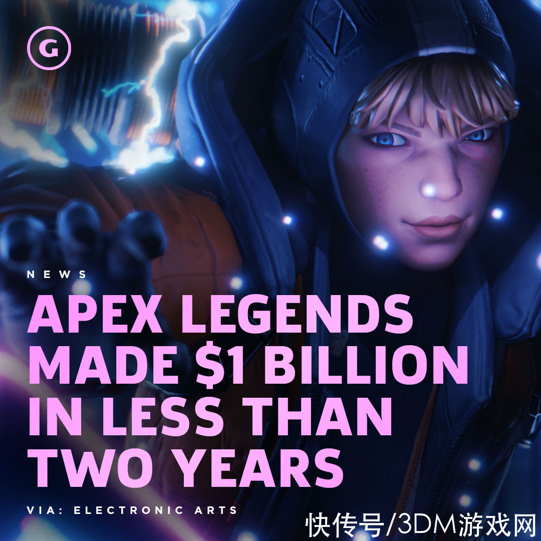 a8744|EA非常兴奋《Apex英雄》已经盈利10亿美元