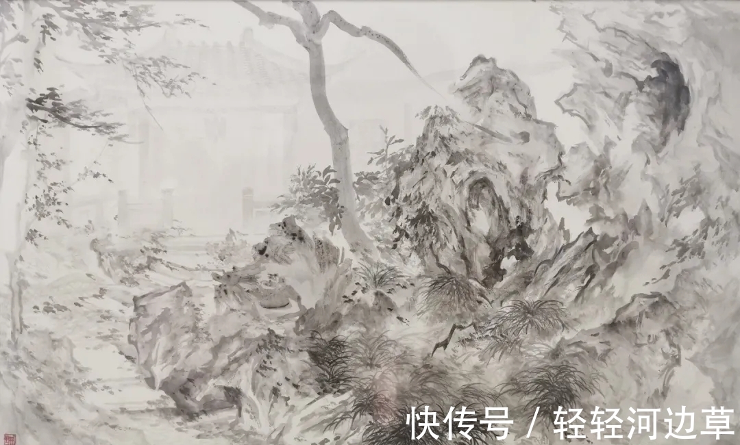 山水画$虚淡明净|王珊山水画