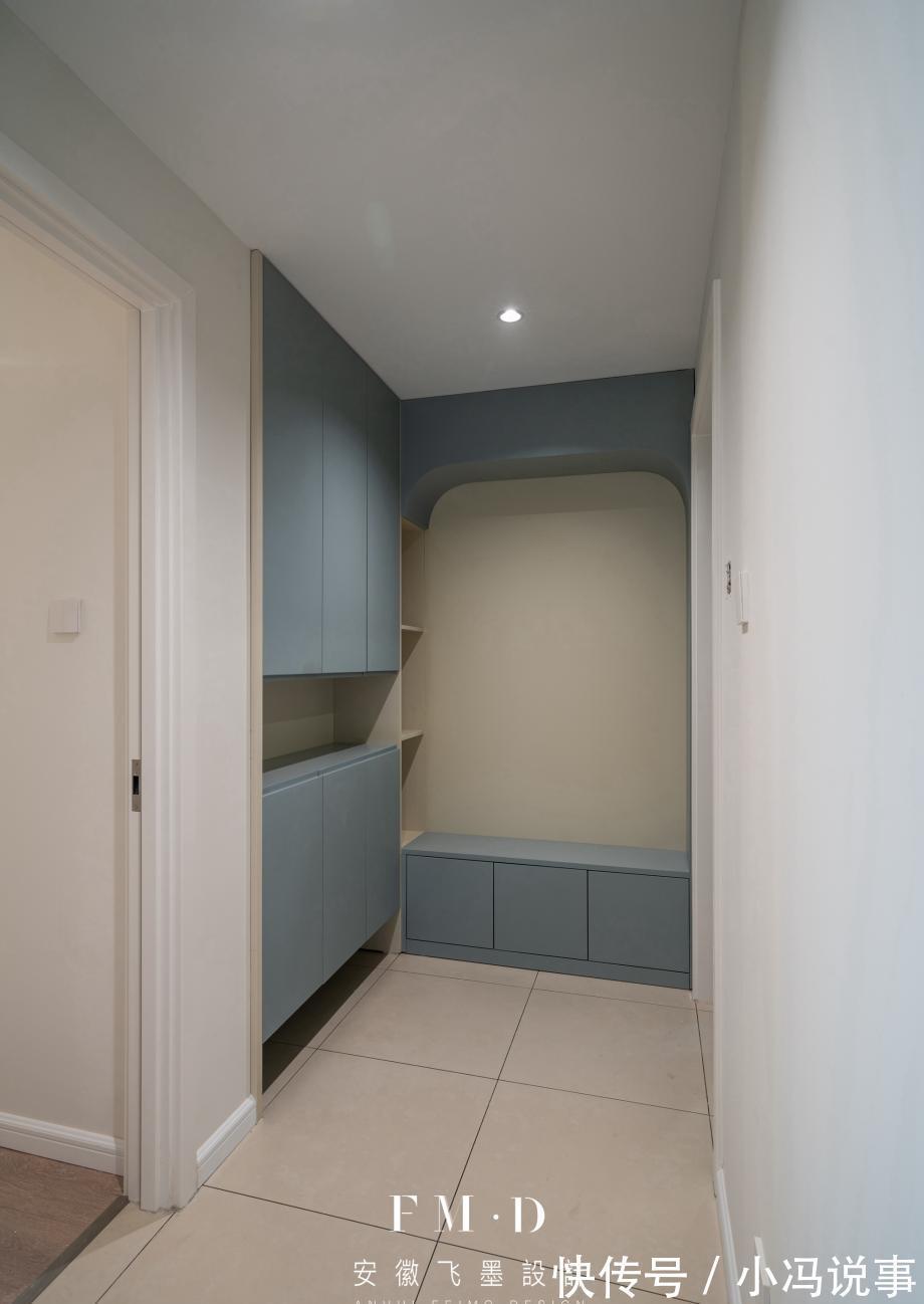 储物型|以后我会装玄关了,过道两边墙装柜子,“二字型布局”给足体面