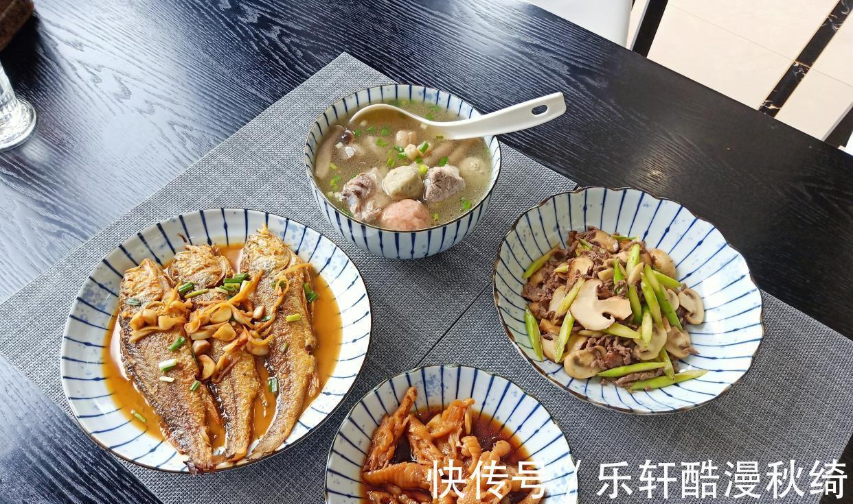 排骨|午餐简单4个菜,虽家常却好吃,快快乐乐又一餐!网友不淡定了