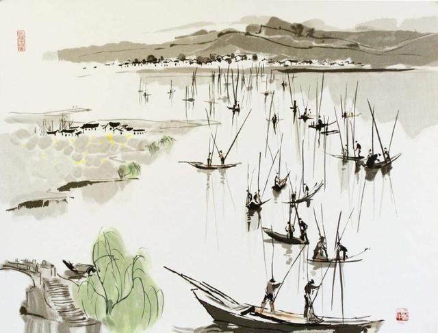 吴冠中|“中国画”吴冠中画的太好,中国画在他笔下活了起来