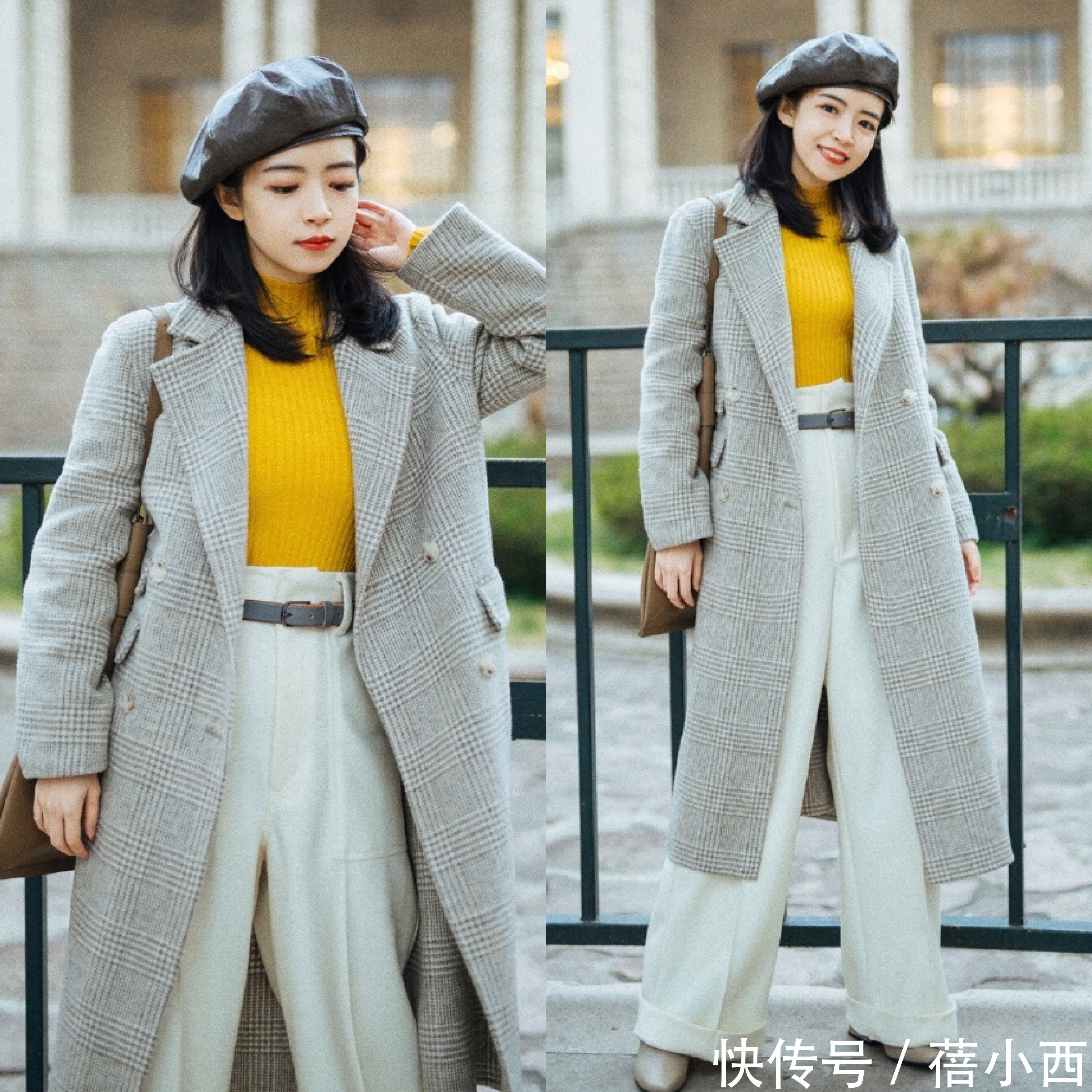 冬季|冬季穿大衣想要好看,不一定配半身裙,搭这3条长裤更高级上档次