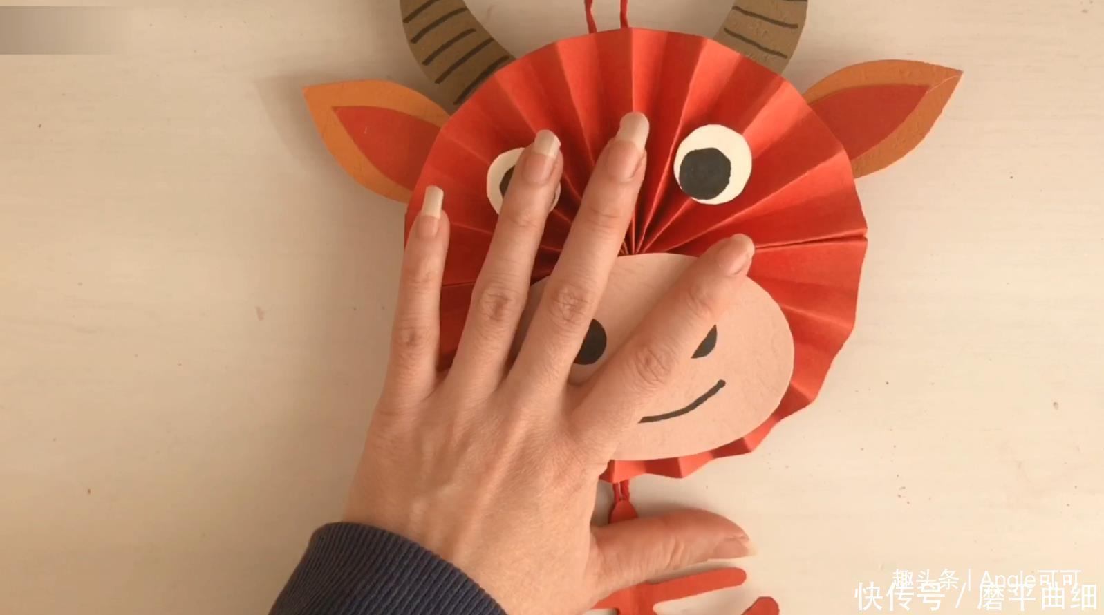 牛年装饰小手工,可可教你自己动手做一个,简单几步就能搞定