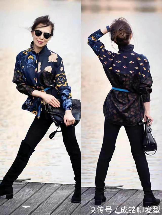 素人|被这位66岁素人博主圈粉,时尚百变的裤装搭配,穿出优雅美得高级