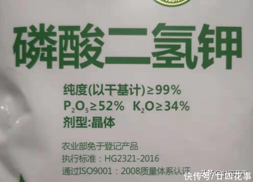 磷酸二氢钾，是养花“双刃剑”，用好了花多色艳，用不好伤害植株