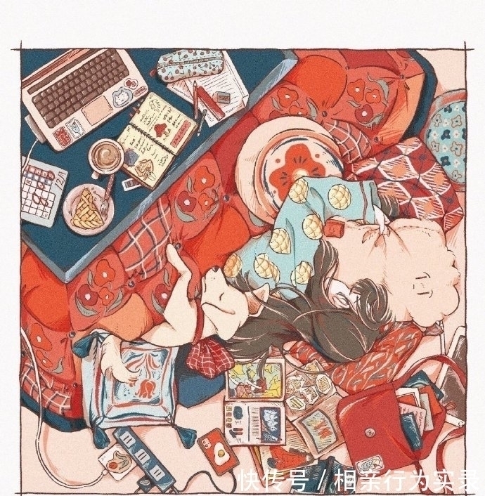 师日!复古又精致的故事感插画,每个细节都很有韵味