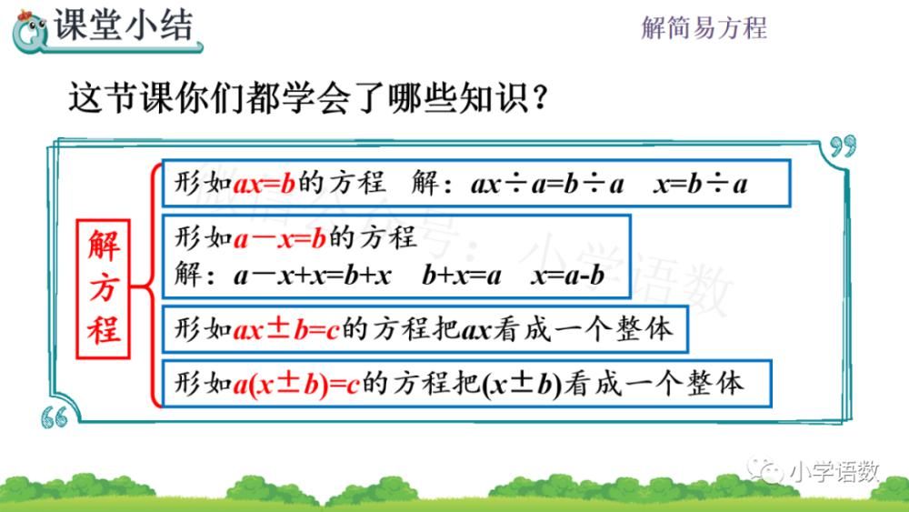 同步|人教版五年级数学上册第5单元《解稍复杂的方程》课件及同步练习