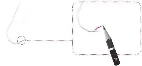 鼻孔@零基础素描教程:分步骤讲解34侧面鼻子画法,简单易学,快临摹