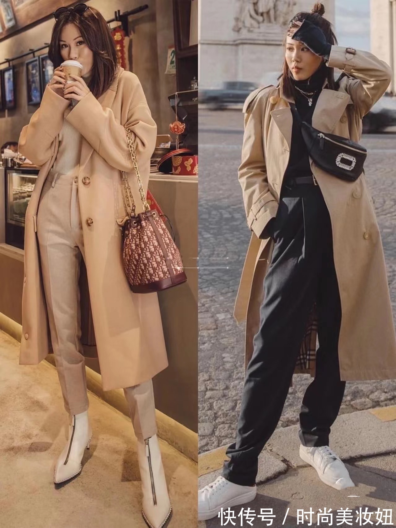 干练|今年流行穿驼色大衣,时尚博主教你高级搭配,冬天穿美翻了