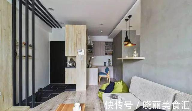 爆改|60㎡小户型爆改三房,水泥墙颜值爆表,还有独立书房,值得参考