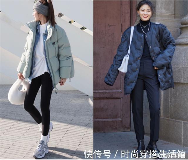 牛仔裤|“羽绒服+牛仔裤”太老土了,今年试试这4种裤子,保暖时髦又显瘦