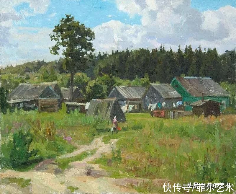 victori俄罗斯女画家维多利亚·哈尔琴科风景油画作品欣赏