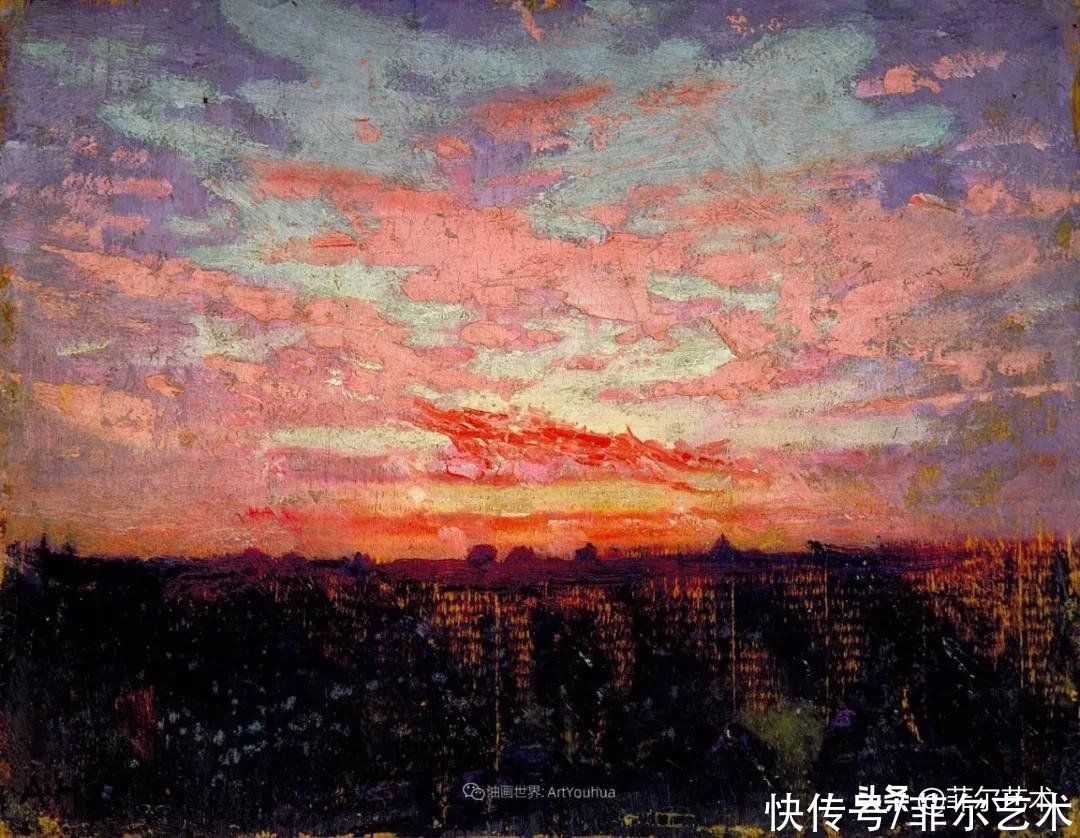 人物|空灵的天使，精美绝伦~雅培·翰德逊·泰勒女性人物油画作品欣赏