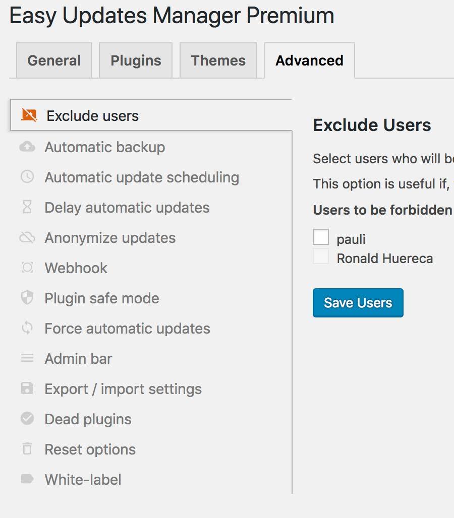 Easy Updates Manager Premium v9.0.10 WordPress更新全局管理插件 高级版