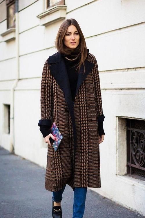 格纹 流行什么大衣?优雅大气的格纹大衣很火,美得高级不撞衫