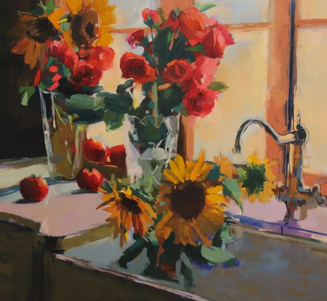 笔力独到,气势如虹,看看这二位的油画