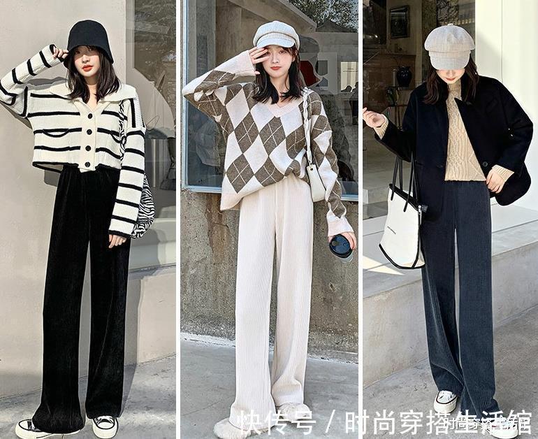 毛衣|初冬的裤子“穿松不穿紧”,1个思路和4个公式,尤其适合40岁女人