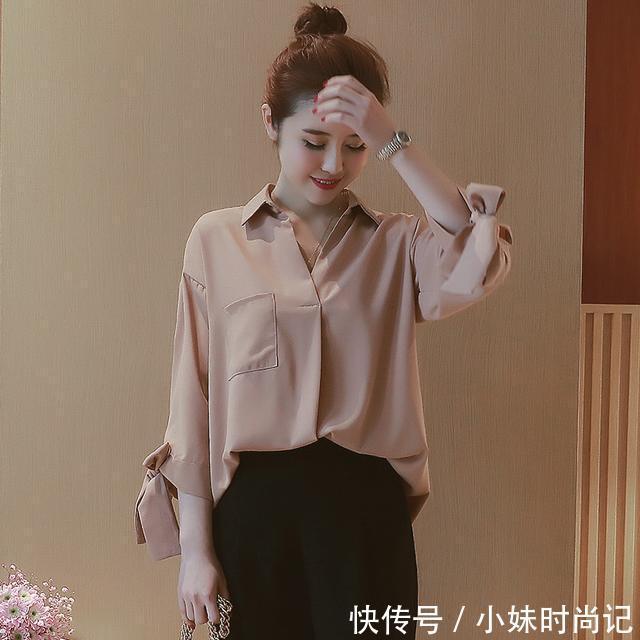 流露|雪纺衬衫才是春天最流行的款,甜美气息不知不觉就流露出来了