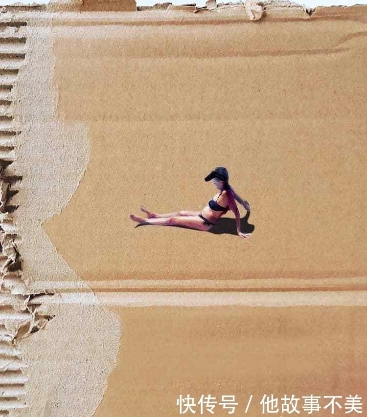 golchini|她捡来几个“烂纸箱”,画上游泳的小人,瞬间变成了艺术品