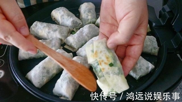 韭菜卷|10分钟懒人早餐,1把韭菜5个鸡蛋,不和面不揉面,薄皮大馅超解馋
