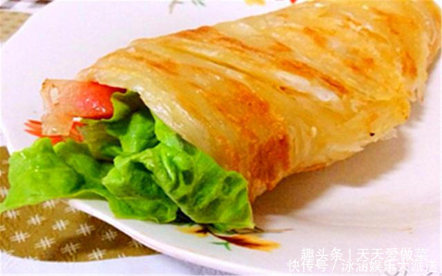 简单|手抓饼的家常吃法,简单易做,超快手,3分钟搞定,懒人早餐必备