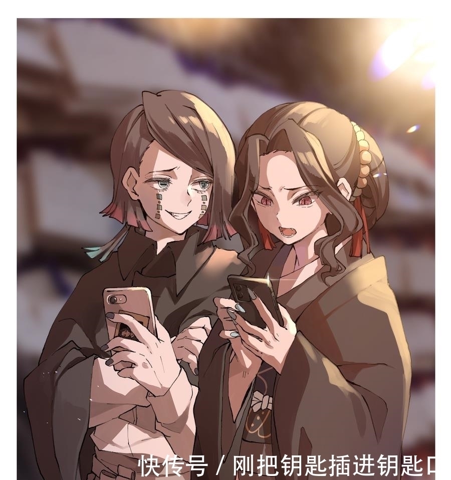 葛力姆乔|鬼灭之刃系列“鬼王”无惨的“娘化”插画,网友:我居然心动了?