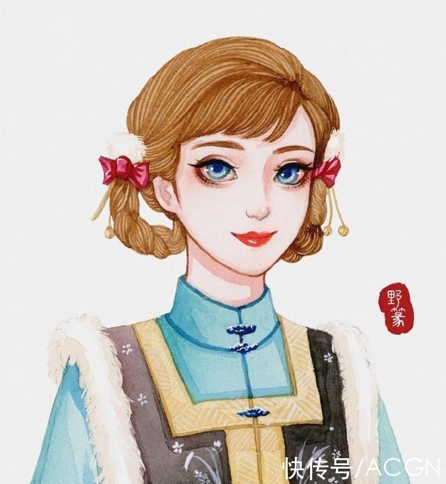 迪士尼公主们不仅换了发型，还穿上了汉服，这份中国风太美了