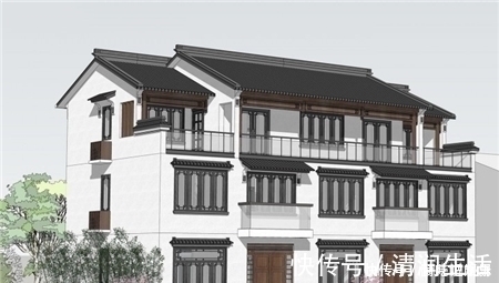 露台|推荐5款三层别墅设计图纸,最适合农村建的房子