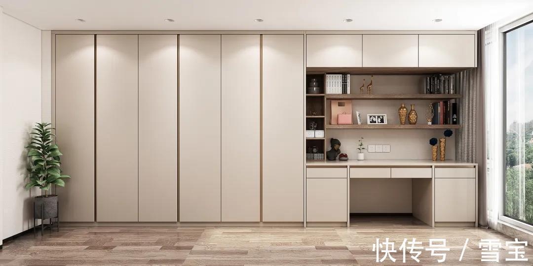 全屋|一线板材品牌雪宝卧室门墙柜一体化，高颜值不容错过！