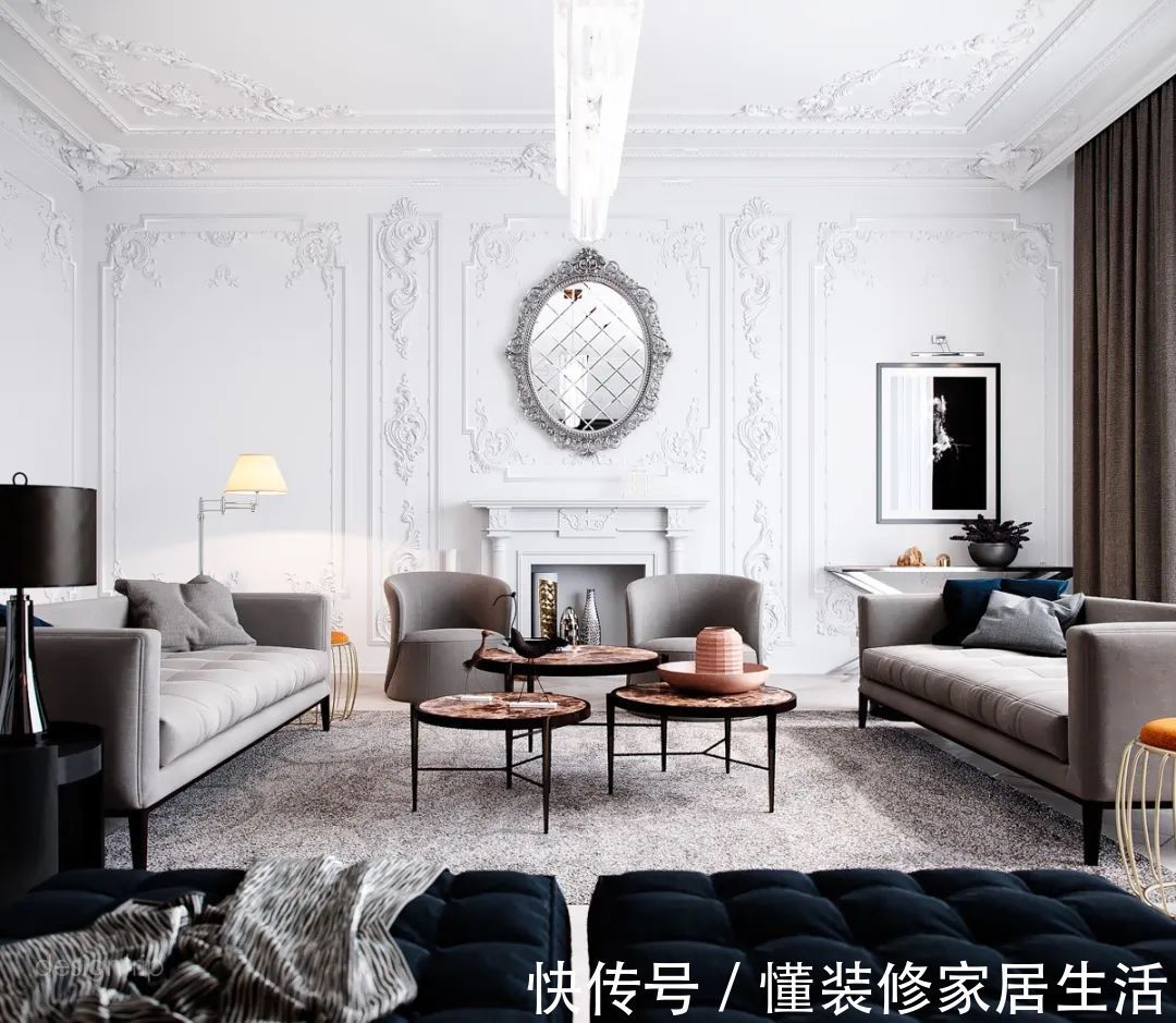 客厅|轻奢系客厅设计