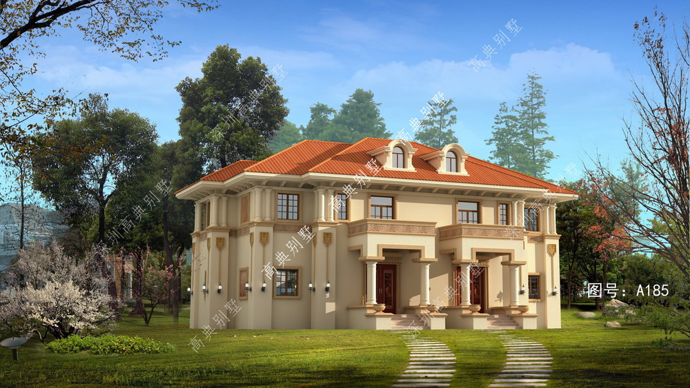 别墅|这款欧式双拼小别墅,外观豪华,带酒窖、家庭影院、健身区。