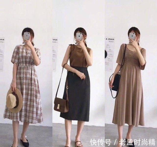 泡泡袖V领连衣裙, 可以展现锁骨, 修饰纤细的天鹅颈温柔迷人