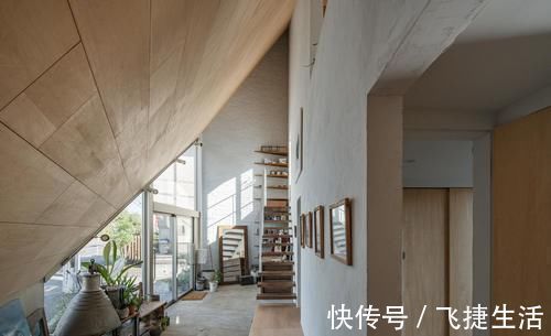 木地板|日本一位艺术家为了与母亲住在一起,盖栋88㎡斜屋,美观又实用,晒晒