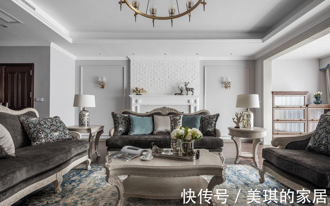 客厅|用美式的浪漫点缀生活,打造甜蜜夫妇的二人世界,尽享生活乐趣