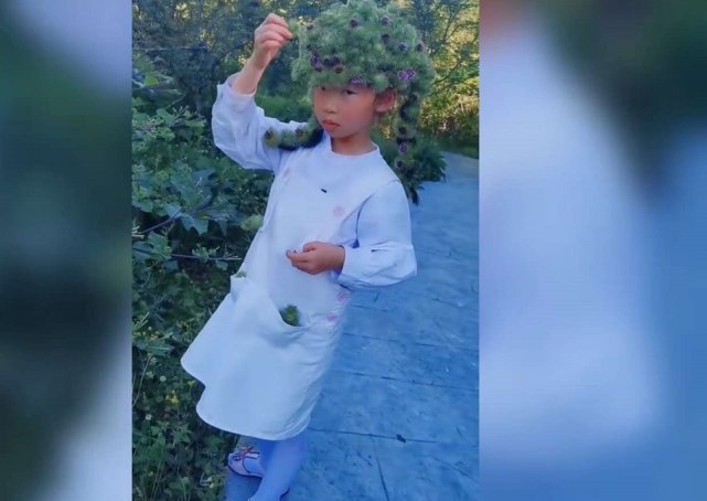 危险|女孩自制“牛蒡皇冠”,戴上时洋洋得意,摘下时哭着向奶奶求救