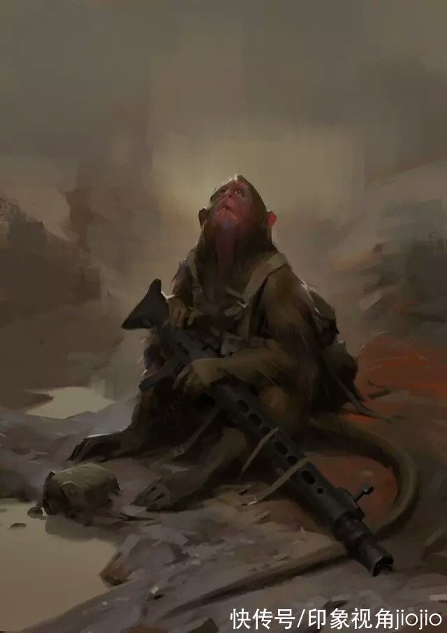 jiojio$粗犷笔触的CG插画艺术，每一幅画都很有故事感，色感超强