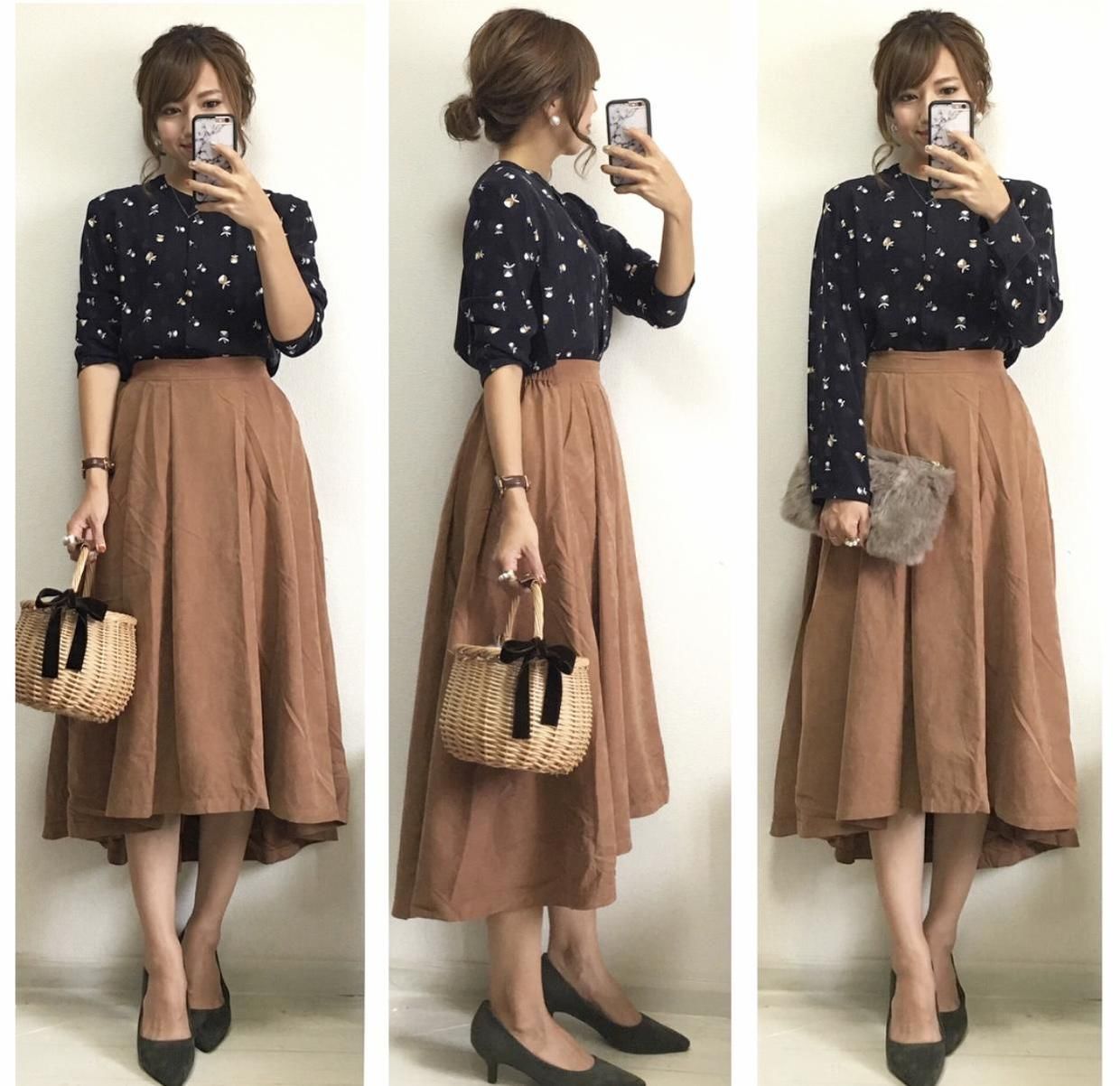 none|日本小姐姐的简约穿搭又火了，注重细节的搭配，才是真正的高级