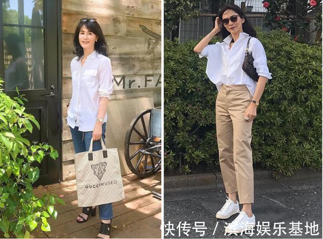 穿搭 建议中年女性,尽量少穿打底裤!瞧日本主妇这样搭,时髦又女人味