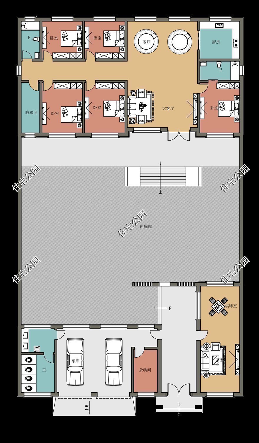 养老房|养老房还是一层好,10套一层农村户型,建一栋出来送给父母正合适