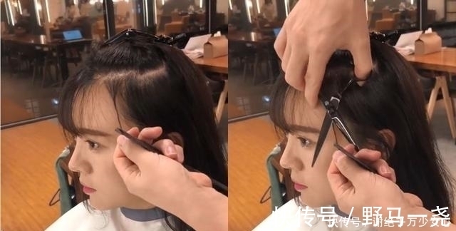 刘海 韩国发型师这样剪刘海!夹子夹上、转一转,刘海就剪好了!