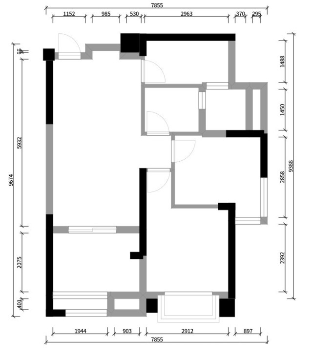 两居室|72㎡现代开放式两居室敞亮大气,亲朋好友参观后一脸羡慕
