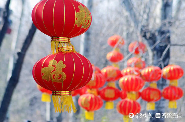 老年|就地过年春在身边｜济南千佛山红红福字高高挂，满山福气迎大家