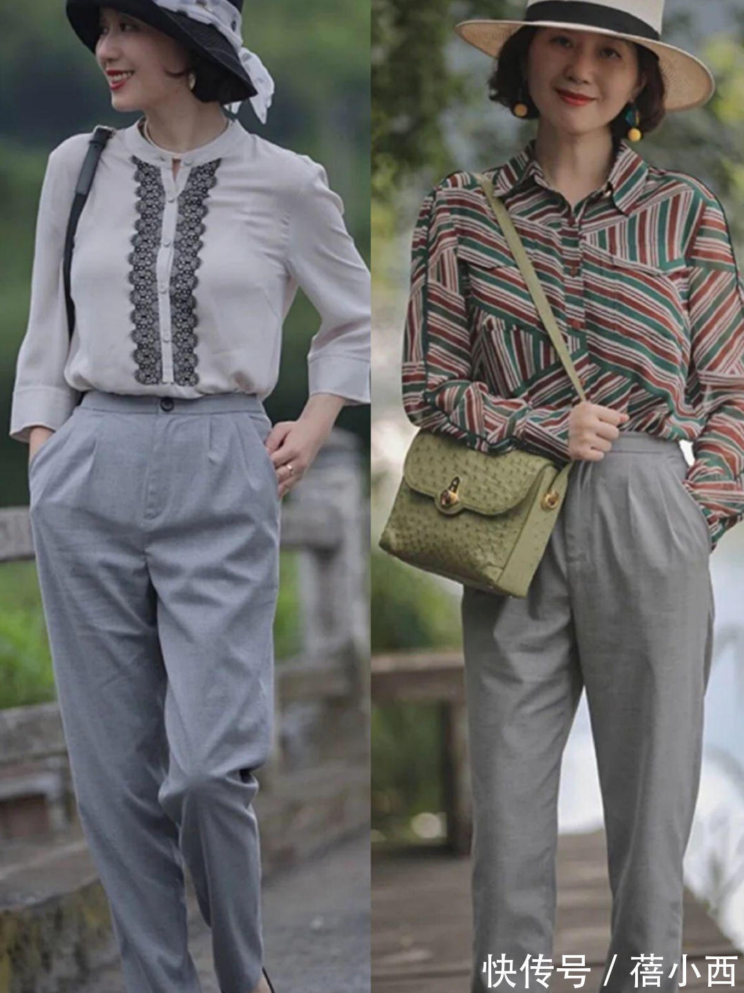 p40、50+女性来学这位博主的穿搭,优雅又温柔,基础款也能很高级