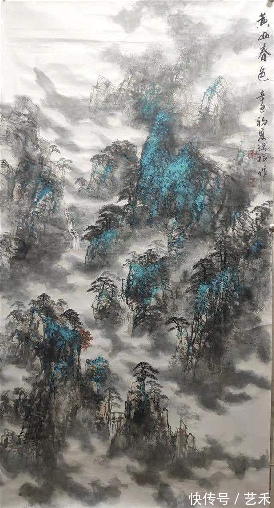 山水画#潋华清辉 墨色成画——著名山水画家徐祥作品赏析