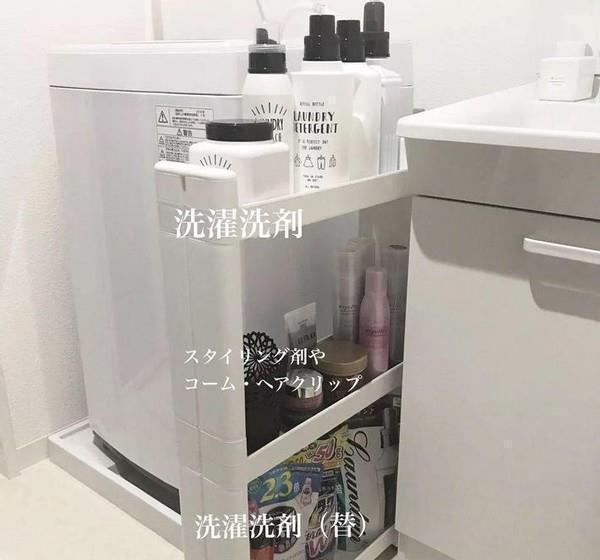 收纳|洗衣机旁一拃宽的缝隙,日韩国主妇塞6类神器,又能收纳不少东西