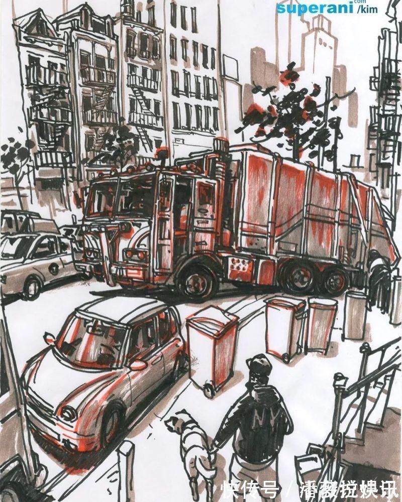 金政基!每天坚持画12个小时,“速写之神”金政基的无草稿速写