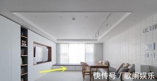 客厅|客厅不买沙发不要茶几,机智如我装个L型卡座,谁见了都得夸一夸